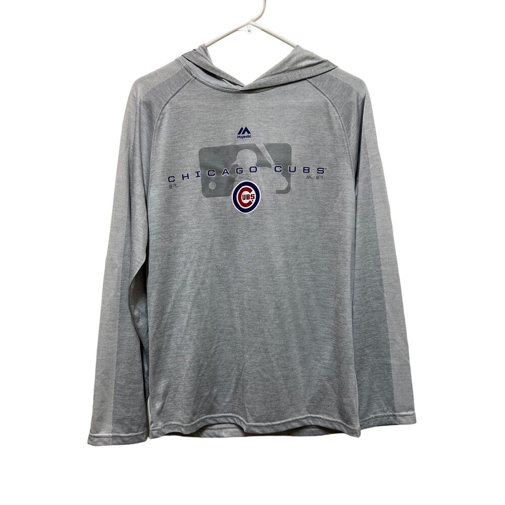 Chicago Cubs Hoodie Long sleeve sports shirt Mens Size Small